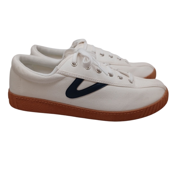 Tretorn Shoes - Tretorn Sneakers Nyliteplus White Canvas Lace Up Womens 9